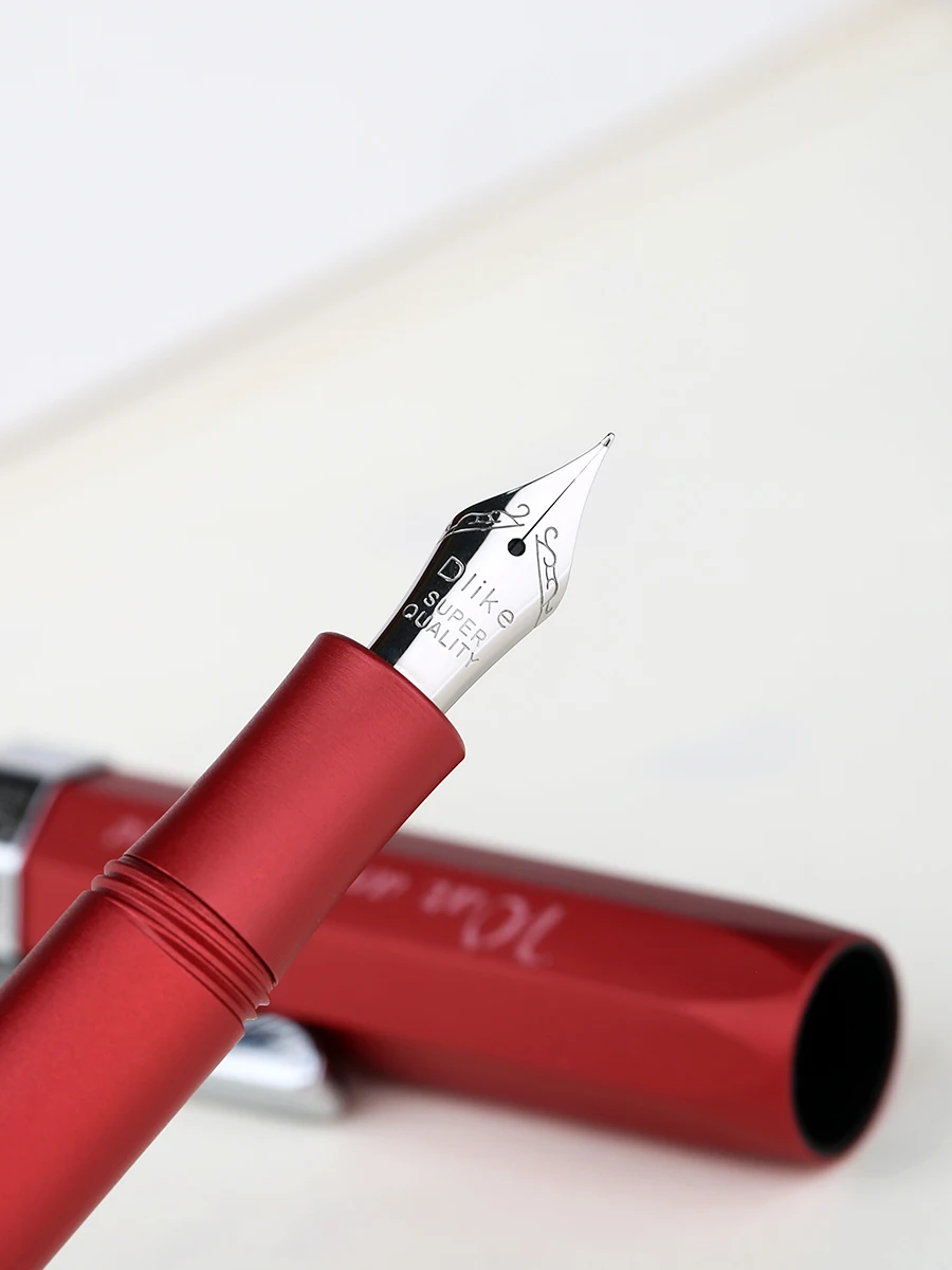 MAJOHN ألفا جميع النحاس خمر السفر قصيرة الحبر قلم حبر ، EF/F/عازمة بنك الاستثمار القومي سبائك الألومنيوم مدرسة مكتب جيب الكتابة هدية القلم