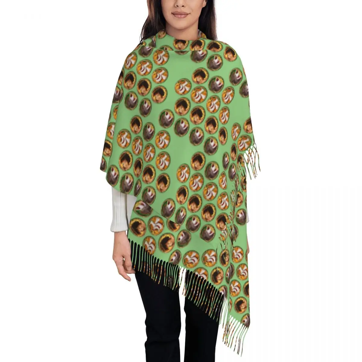 

Custom Print The Jungle Book Cartoon Scarf Women Men Winter Warm Scarves Shawls Wraps