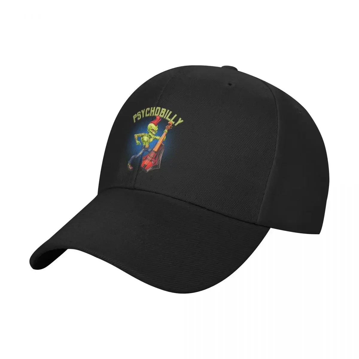 Rockin undead psychobilly art illustration t-shirt Baseball Cap Snap Back Hat funny hat Men Women's