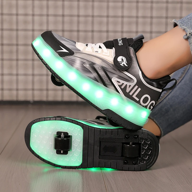 

Kids' Heelys: 4-Wheel for Boys (Invisible Retractable), 2-Wheel Roller Shoes for Girls