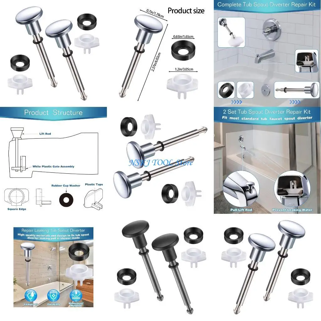 

L8RC ванны для ремонта смесителя 2PC прочные металлические стебель и уплотненные уплотнения