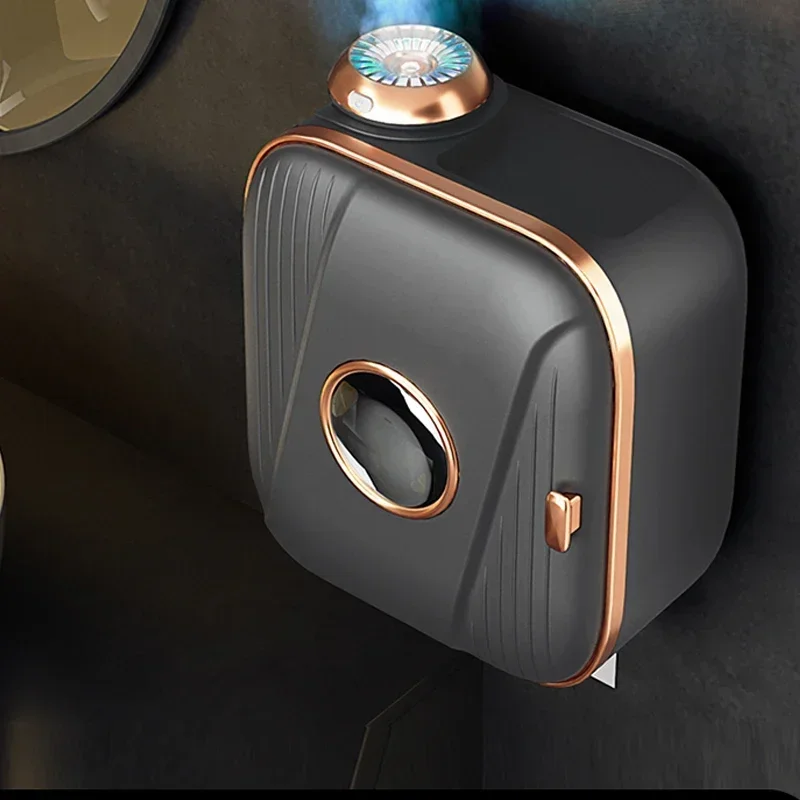 Aromatherapy Toilet Tissue Box Toilet  Paper Toilet Paper Placement Paper Roll Storage Rack Wall Mounted Hole Free