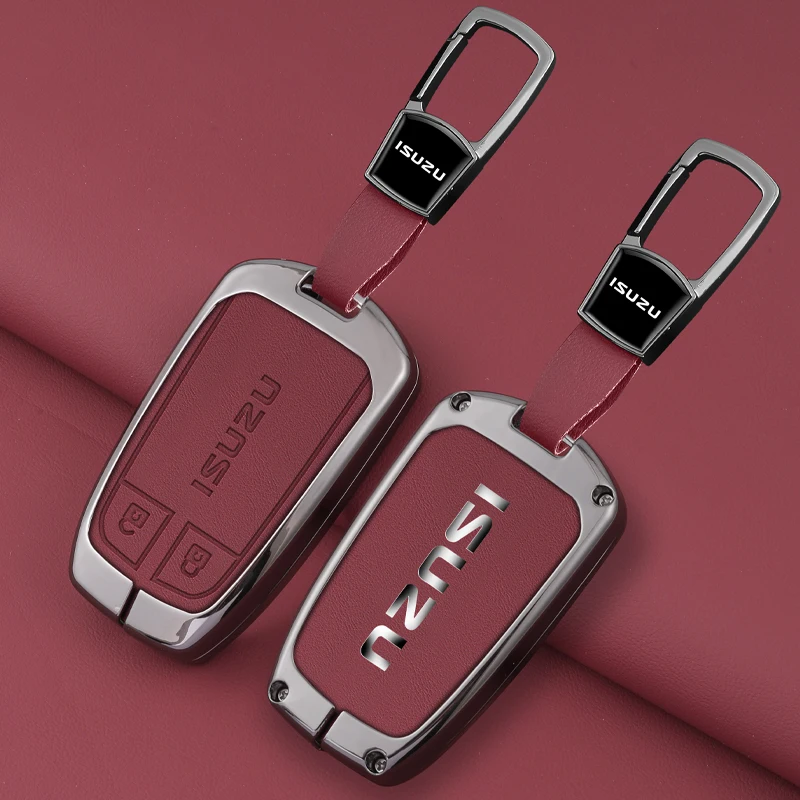 Car Smart Remote Key Fob Case Cover Shell Bag For Isuzu D-MAX MUX Truck DMAX 2015 2016 2017 2018 2019 2020 Keychain Accessories