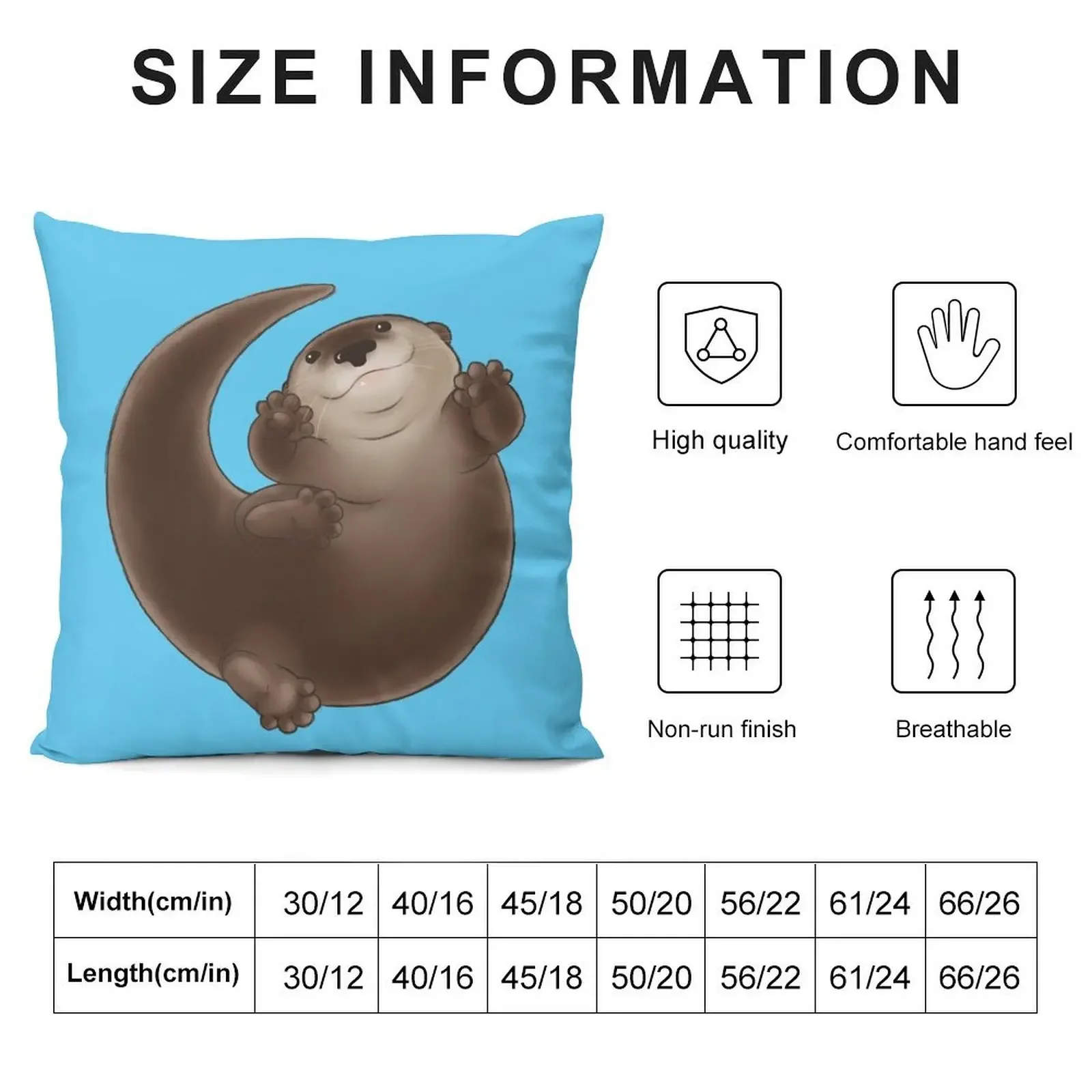 Chonk Otter Throw Pillow pillow cover christmas Pillowcases For Pillows Cushion Cover For Sofa pillow