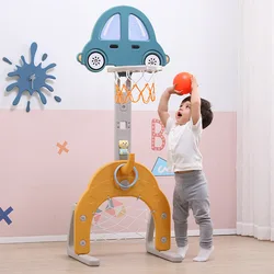 3 IN 1Multifunctional Baby Basketball Stand Football Basket Collar Home Safety Kids Playground Sports Game Toys Children Gifts