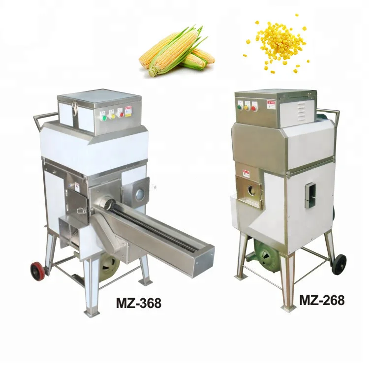 Automatic waxy fresh sweet maize sheller thresher