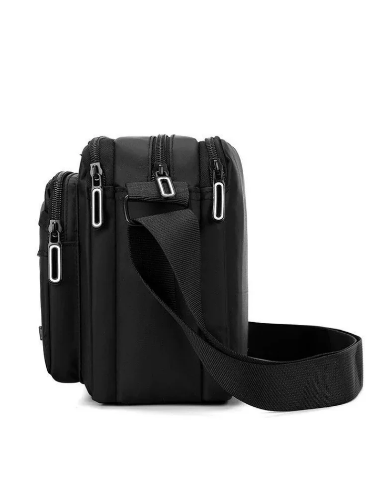 Simple and Large-capacity Crossbody Bag, Casual Business Oxford Fabric Single-shoulder Bag, Multi-layer Waterproof Crossbody Bag