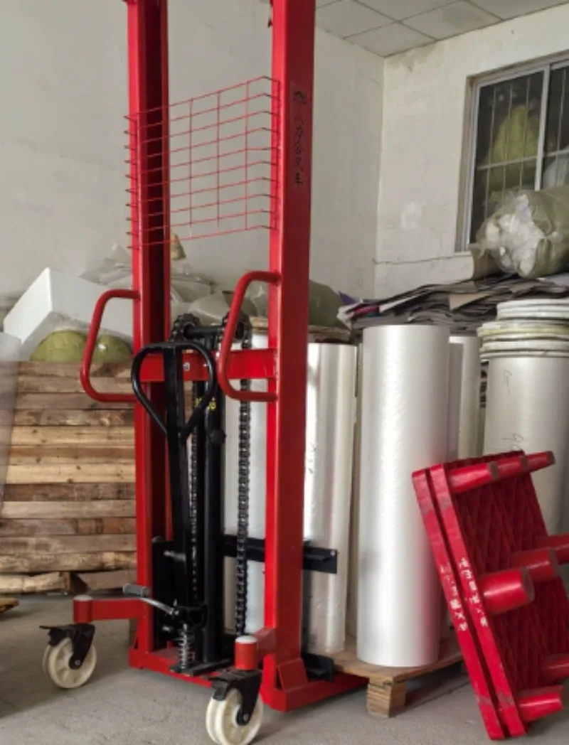For Manual Hydraulic Pallet Lifting Fork Truck, 1Ton / 2Ton Capacity Manual Handling Stacker For Warehouse Cargo Transport