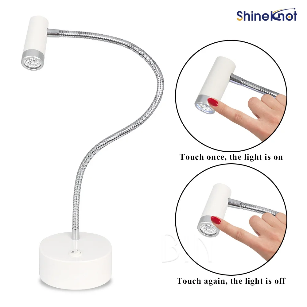 SHINEKNOT Intelligent LED Touch-Sensitive Nail Lamp Usb-Rechargeable UV Light Curing Quick Drying Desktop Gel Lamp Adjustable