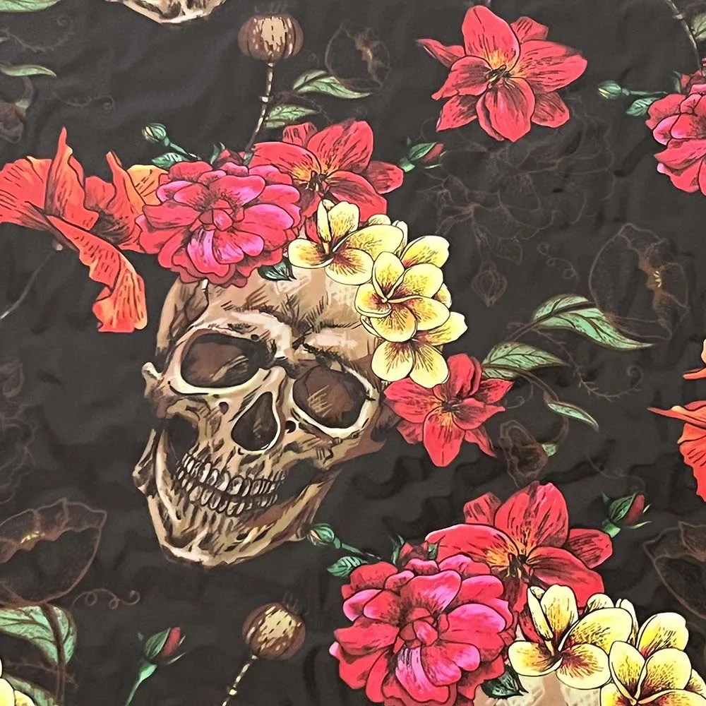 

Width 100CM Water Transfer Printing Film Color Skull Pattern 10 Sq.meters Hydro Dip Print Film