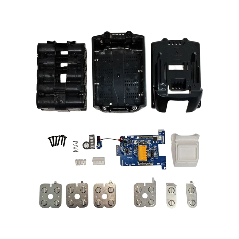 Super Sale 10Core Battery Storage Box Case for Makita BL1860B 18V Power Tools Charging Board Nickel Strips Set Replacement Par