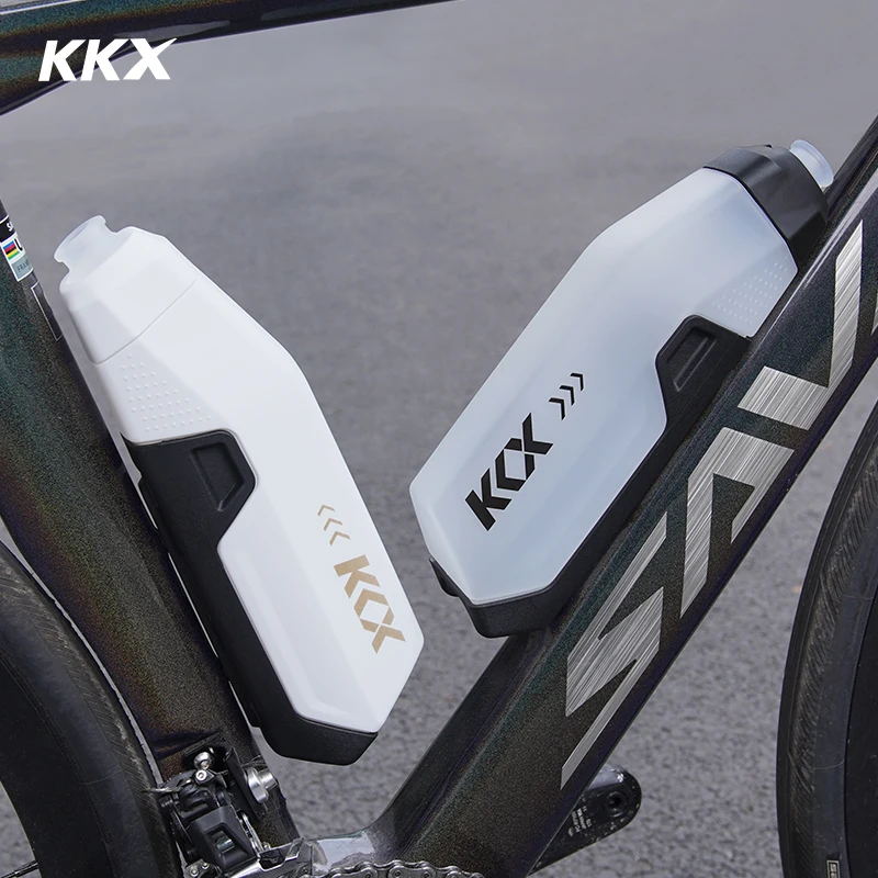 Conjunto de Suporte Aerodinâmico para Garrafa de Água de Bicicleta KKX 610ml em Material PP, Garrafa de Água para Ciclismo Estilo Squeeze para MTB e Bicicleta de Estrada