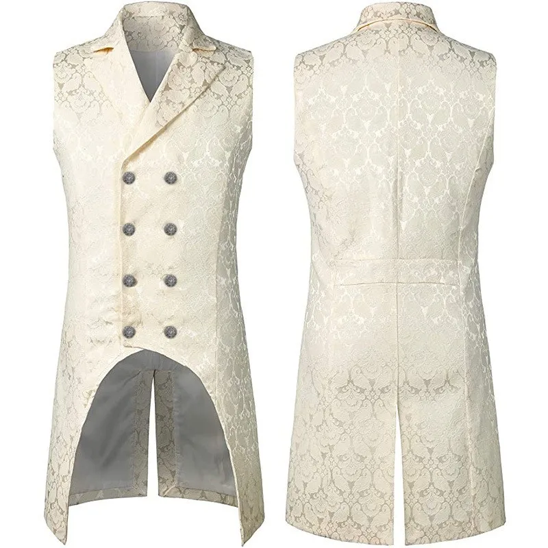 Vest Jacket Top European and American Fantasy Costume Set with European and American Fantasy Top Spring for Men and Women