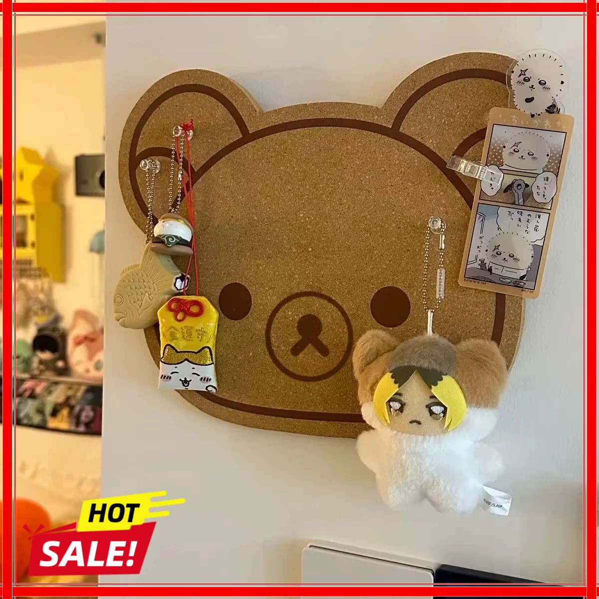 Tablero de Fieltro Rilakkuma, Nuevo Anime Relax Bear, Adhesivo de Pared Grueso, Tableros de Mensajes Conmemorativos para Fotos, Decoración para Dormitorio y Hogar, Regalo