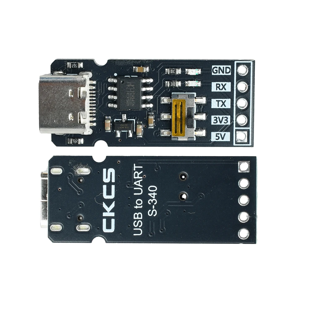 3.3V/5V USB To TTL Serial Converter Module with Toggle Switch for Selecting Communication Levels USB Port