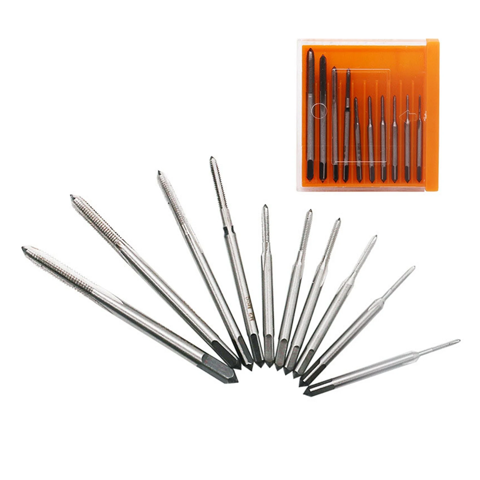 10 Pack Watches Micro Taps Kit For Stainless Steel Procession Watch Repair High Speed Metric Straight Spiral Flute Coarse Thread
