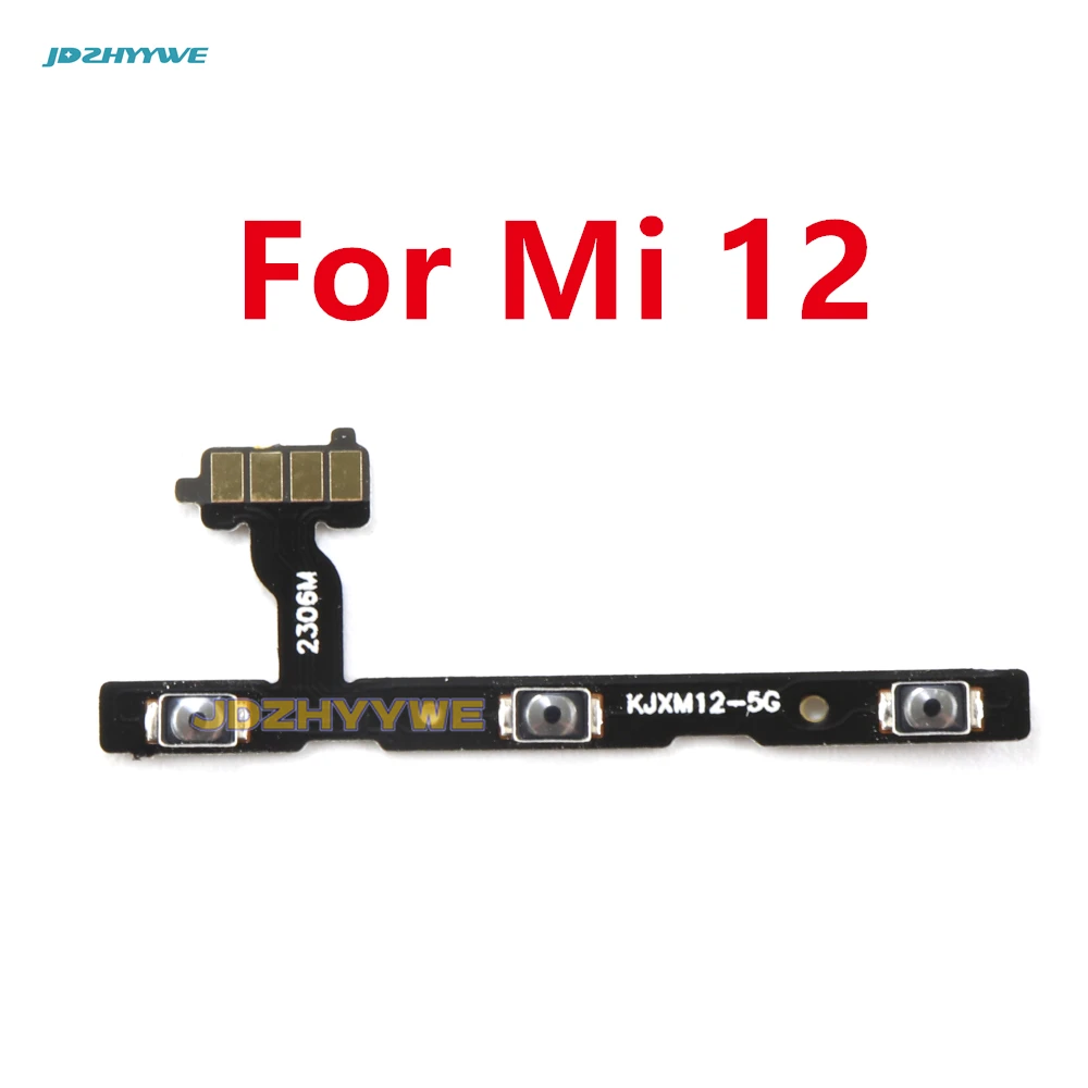 Power ON OFF Mute Switch Control Key Volume Button Ribbon Flex Cable For Xiaomi Mi 13 12 12S 12T Pro 12 Lite 12C 13  Lite