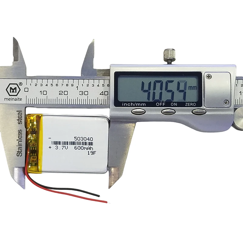 600mAh High-Energy Li-ion Polymer Battery 3.7V for Power Banks LED Lights GPS Devices Rechargeable Cell 503040
