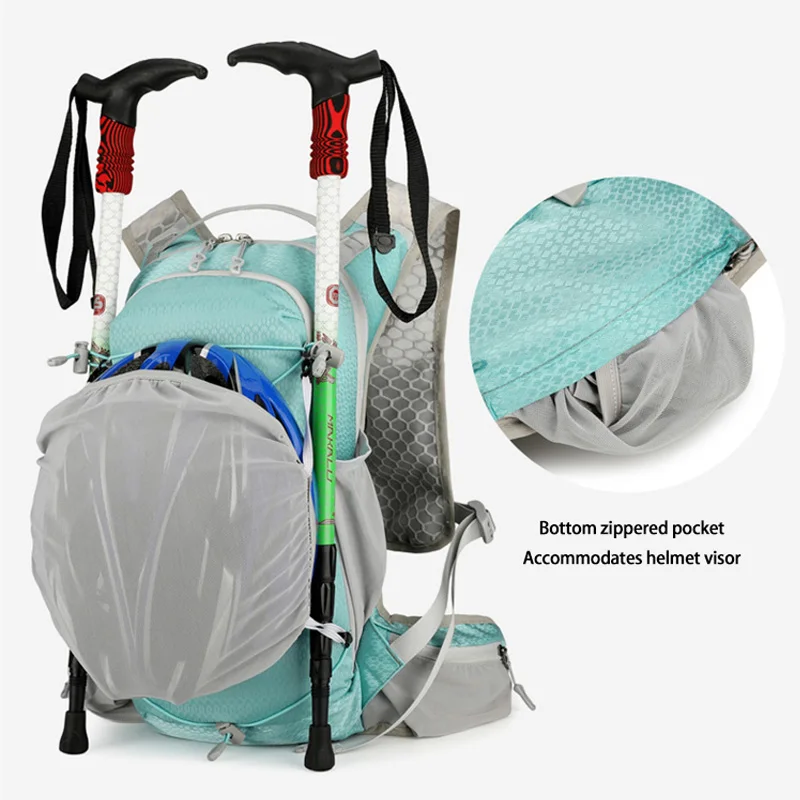 حقيبة ظهر أنيقة وخفيفة الوزن للجنسين ذات سعة كبيرة للمشي لمسافات طويلة في الهواء الطلق، حقيبة ظهر لركوب الدراجات، حقيبة ظهر محايدة متعددة الوظائف للسفر #5