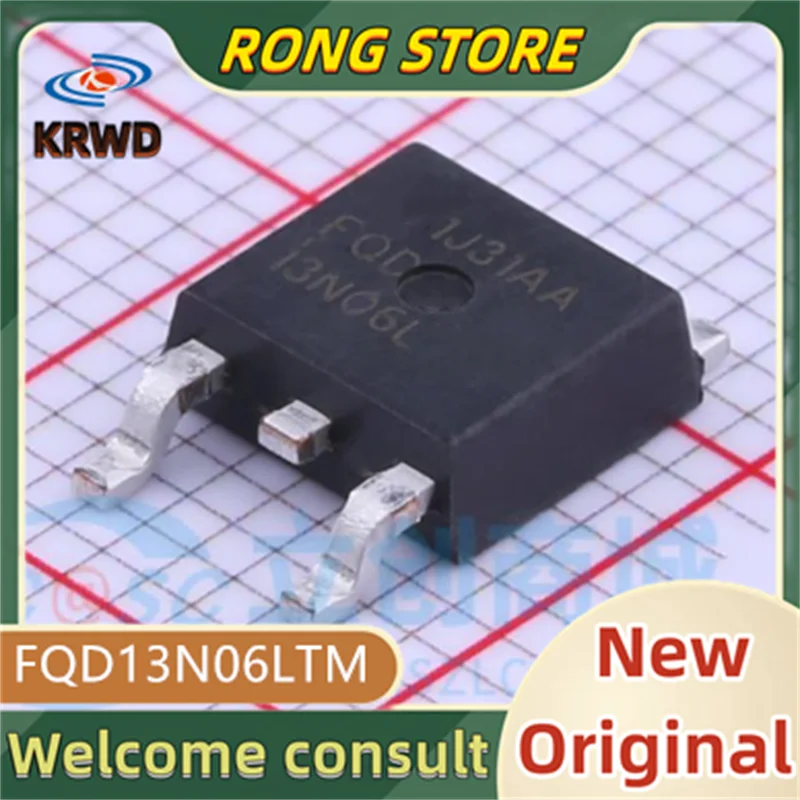 10PCS 13N06L New original FQD13N06LTM FQD13N06LT FQD13N06 FQD13N06L SOT252