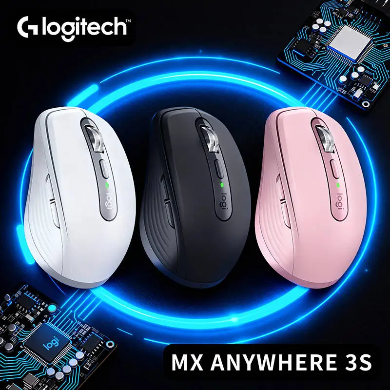 

Logitech MX Anywhere 3S Multi-Device Wireless Mouse, Bluetooth & Receiver, Quiet Clicks, USB-C Port