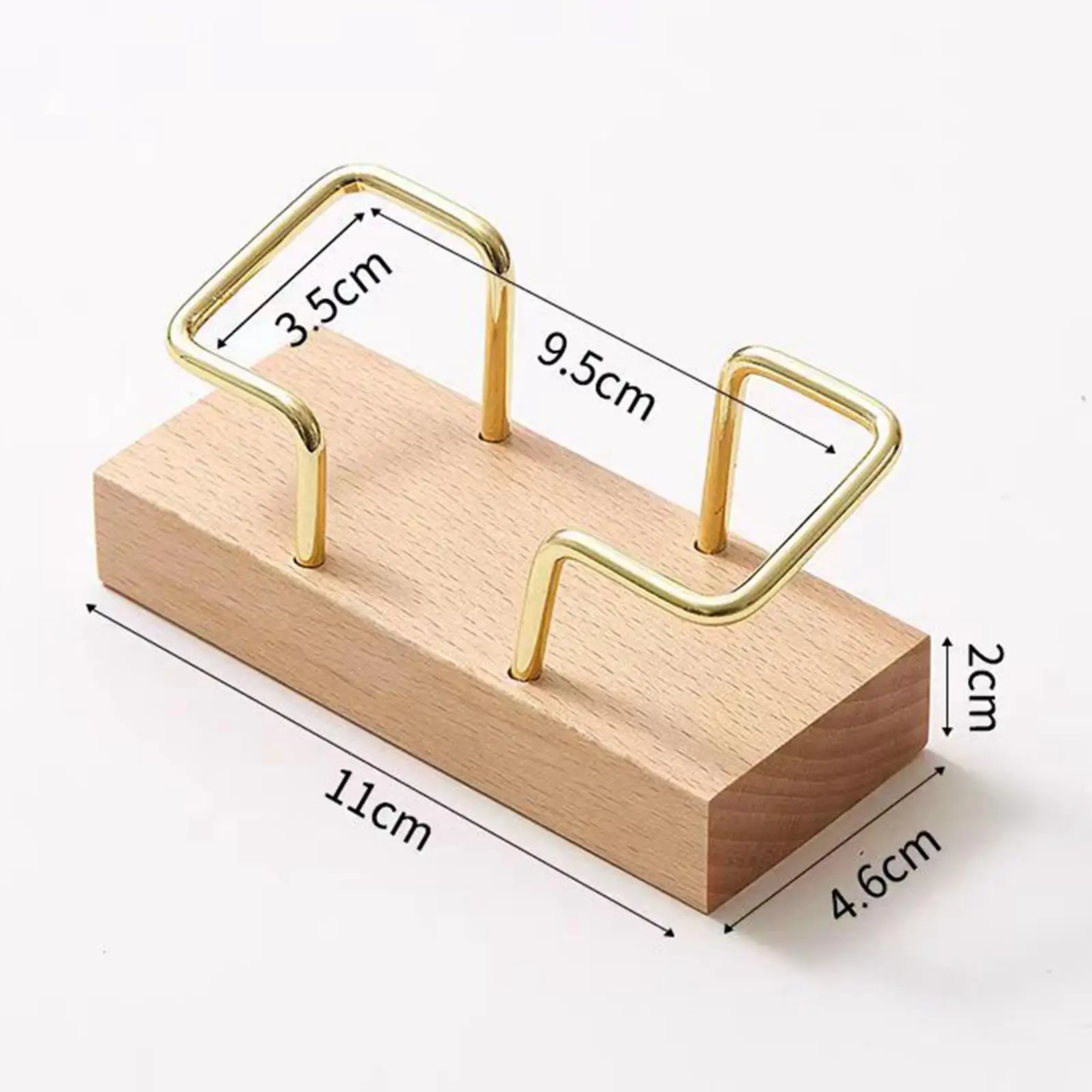 Wood Business Card Display Holder Delicate Desktop Business Card Stand 70 Card Capacity Stable Simple for Desk Tabletop