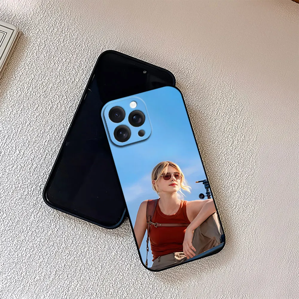 Actor Daisy Edgar Jones For iPhone 11 12 13 14 15 16 Pro Max Plus Matte Soft Silicone phone Case Ultra Thin Black Cover