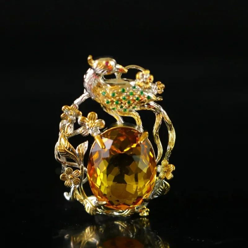 

Natural High Ice Yellow Pendant, Temperament Fashion Necklace