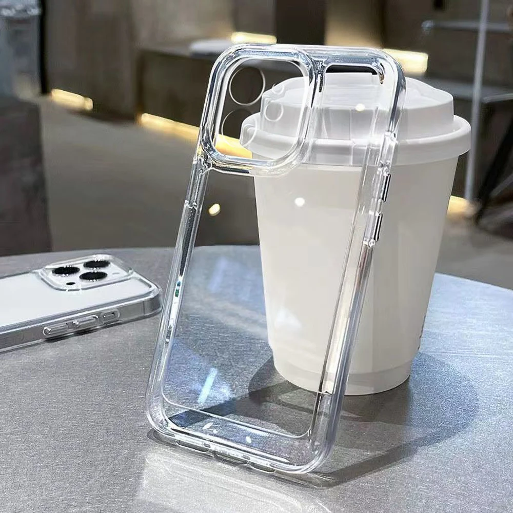 Weiche Silikon-Handyhülle für iPhone 17 Pro Max 16 18 Pro 13 11 15 14 Plus 12 17 16E 17Promax Stoßfeste Transparente Schutzhülle