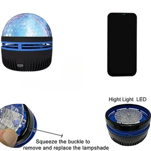 Đèn LED Đêm với nước tiêu chuẩn, đèn hiệu ứng chiếu, trang trí phòng trẻ em, tiệc sinh nhật 10 Ánh sáng đêm bán hàng chính - 5