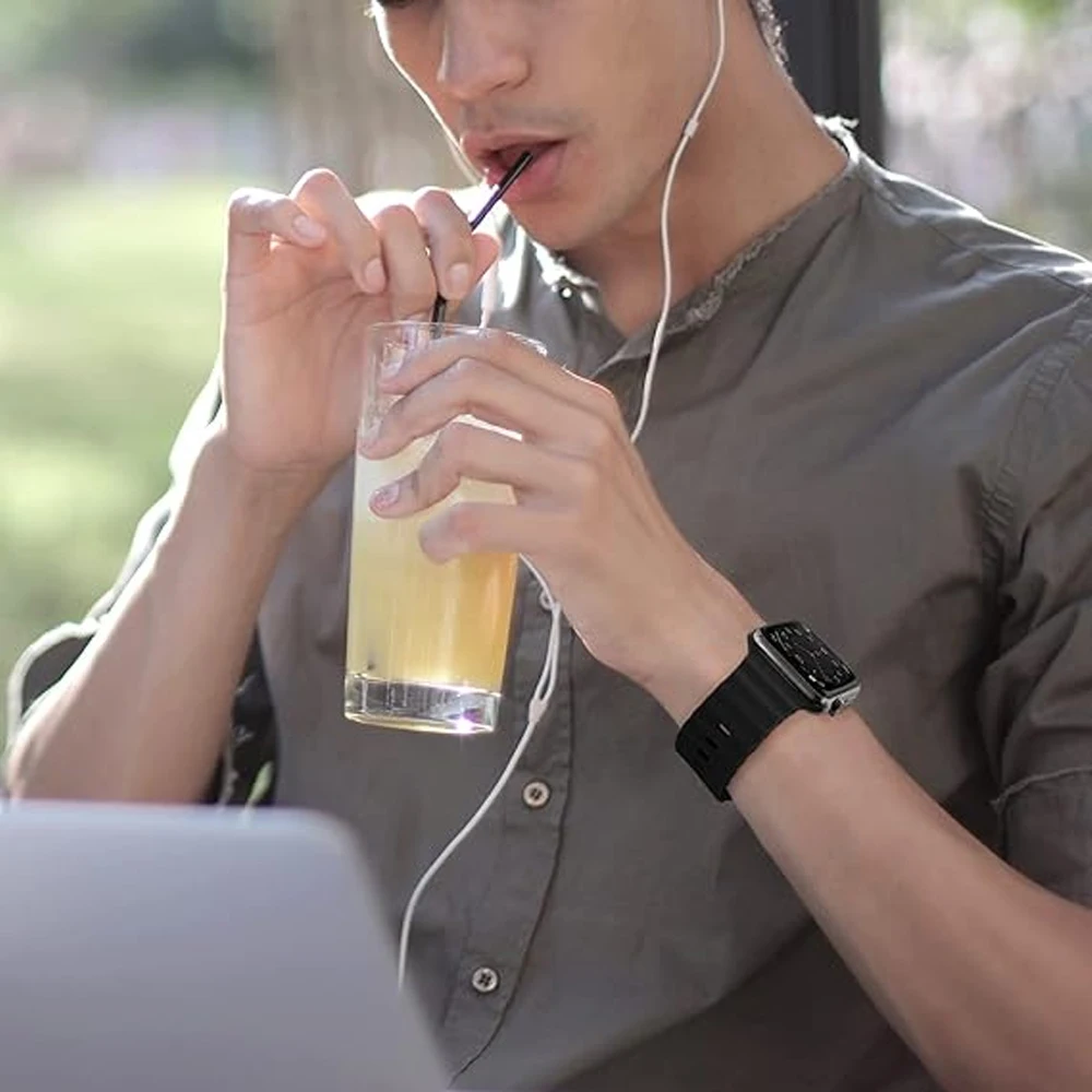 المحيط الفرقة لساعة أبل 2026 3 49 مللي متر 46 مللي متر 45 مللي متر 44 مللي متر 42 مللي متر 40 41 الرياضة سوار كوريا iWatch سلسلة 11 10 9 7 8 5 6 SE حزام #6