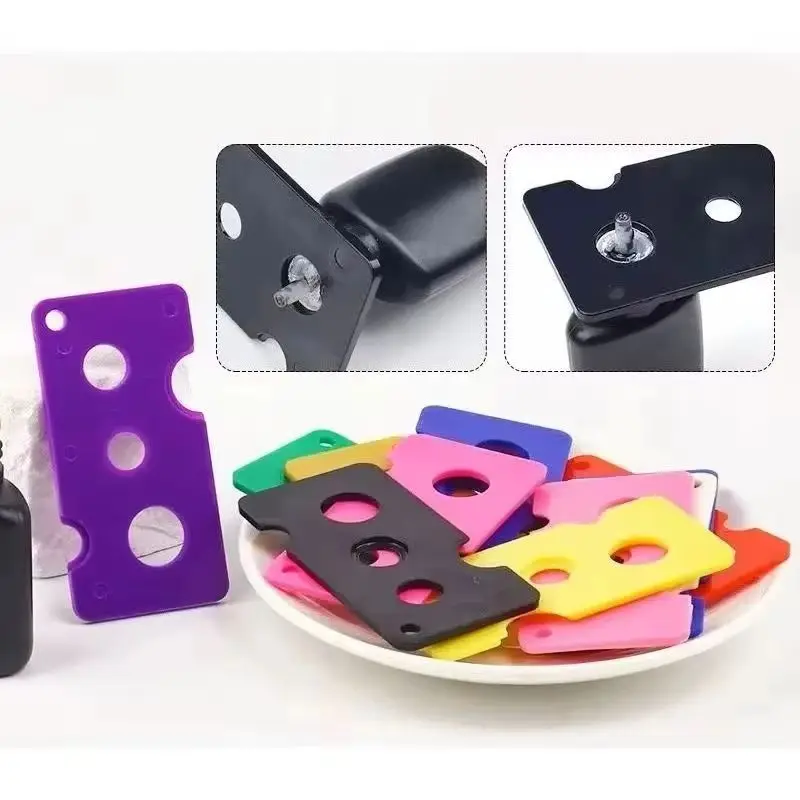 10pcs Multifunctional Cap Opener for Eyelash Glue Replacement Bottle Mouth Anti-blocking Essential Oil Bottle Plastic Opener