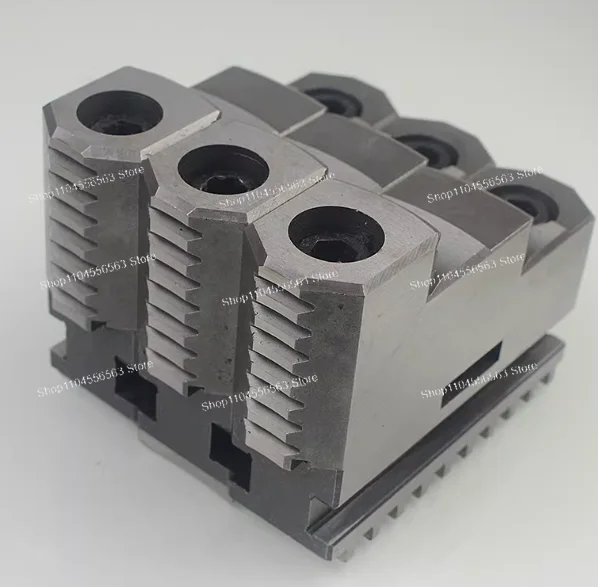 Reversible Top Jaws for 3-Jaw Lathe Chuck, Interchangeable Split Design with 200 to 500mm Sizes Set