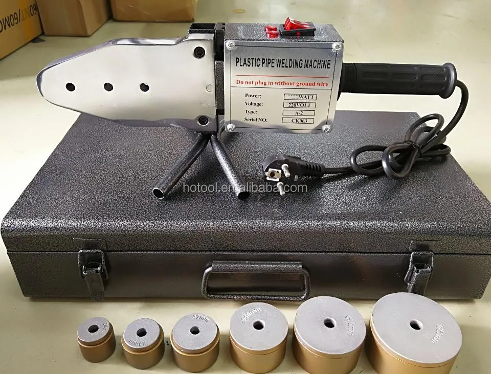 آلة لحام الأنابيب PPR 20-63 مم، آلة لحام الانصهار، لحام البلاستيك، 1500 وات