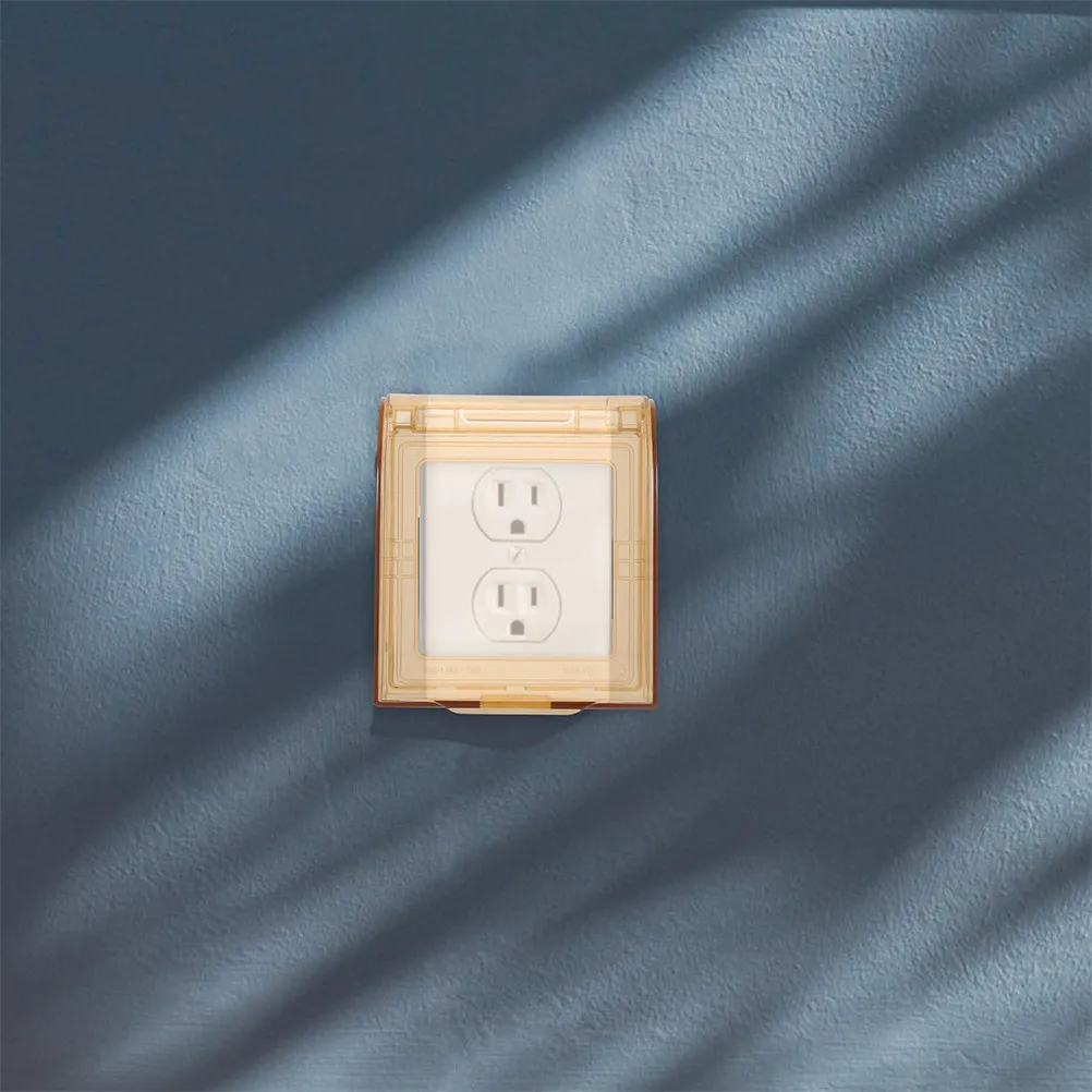

4pcs Babyproof Socket Cover Waterproof Outlet Protective Case Flip Top Splash-Proof Wall Plug Cover For Home Bathroom Office