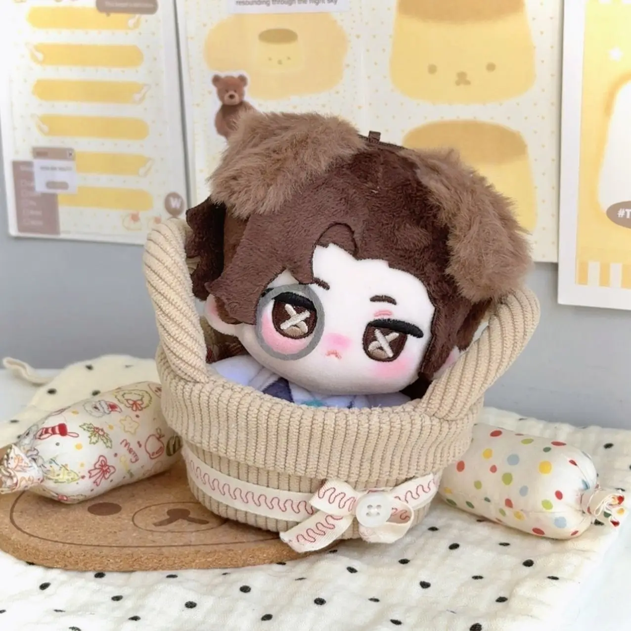 10CM Anime Identität V Frederick Kreiburg Norton Campbell Cosplay Plushie Rucksack Ornament Niedlichen Plüsch Anhänger Schlüsselbund Geschenke