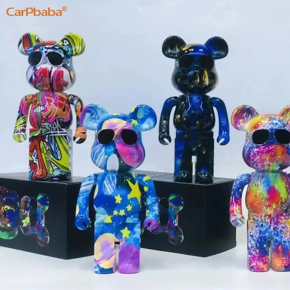 Carpbaba VBEAR Graffiti, oso violento, Bluetooth, Audio, tarjeta de decoración del hogar, pequeño Audio, tendencia, oso de peluche, altavoz de regalo de cumpleaños