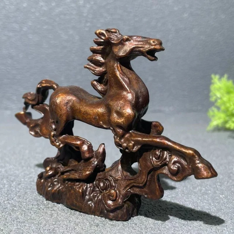 Copper Horse Ornament Horse Stepping on a Flying Swallow Shop Antique Shelf Tea Table Decoration Chinese Zodiac Horse Home Decor