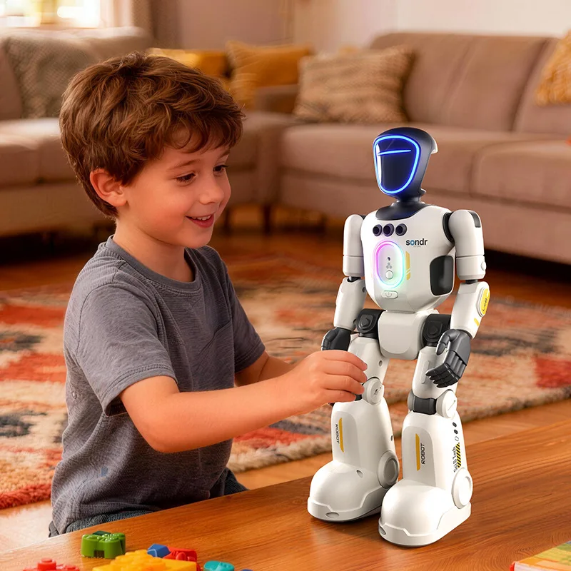 Juguete Genial, Coche de Juguete, Regalo Divertido - Robot RC Inteligente Kawaii, Coches RC con Sensor de Gestos y Voz, Coche a Control Remoto, Juguetes para Niños