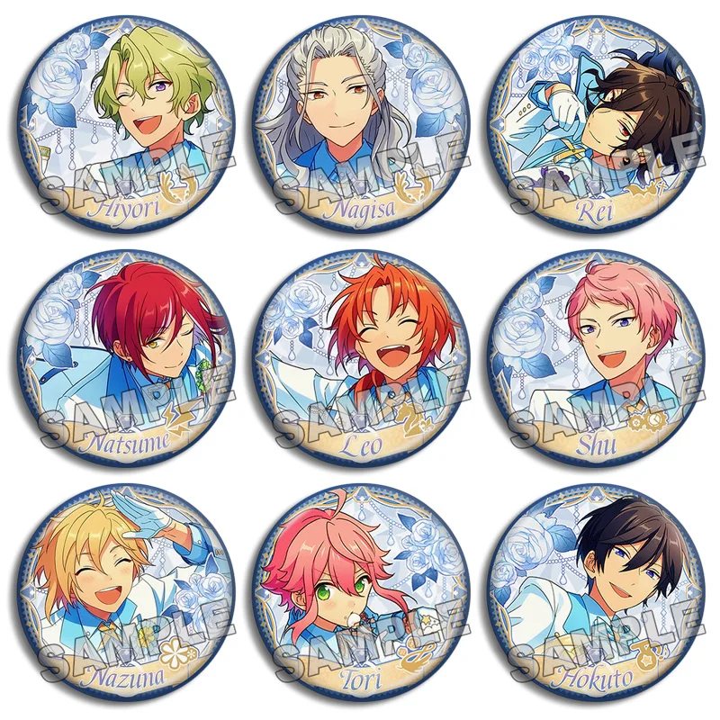 

Ensemble Stars Tomoe Hiyori Tsukinaga Leo pin Button Badges