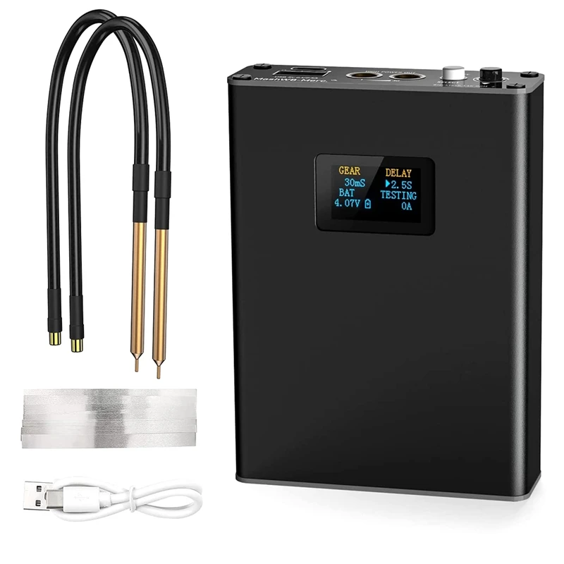 

Spot Welder Spot Welding Equipment 30 Gear With LCD Screen, Energy Storage 5000Mah For 18650 Battery