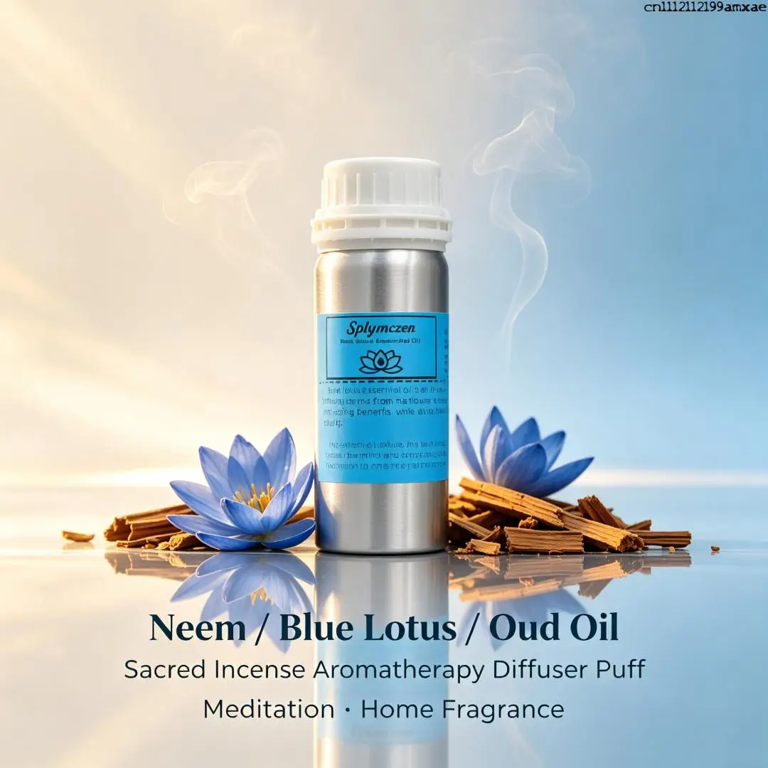 Neem / Blue Lotus / Oud Fragrance Oil For Incense Diffuser Meditation & Home Indoor Scent