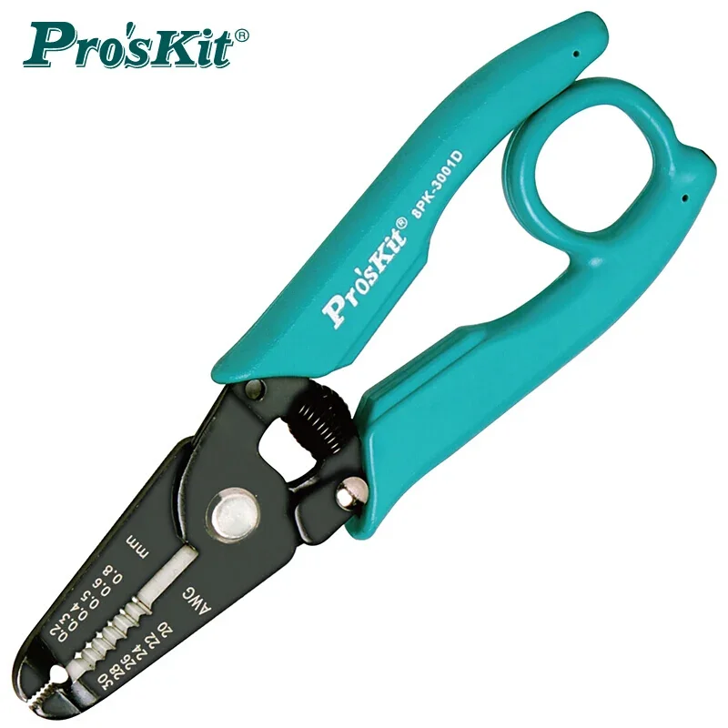 7-in-1 Pro'sKit 8PK-3001D 8PK-3002D hochwertige elektronische Abisolierzange und Schneidzange (AWG 30/28/26/24/22/20 Präzisionszange) – Detail 1