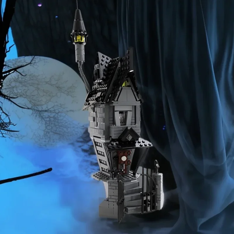 Blocs de construction gothiques du château Skellington, bricolage Halloween, manoir effrayant, jouet d'assemblage, briques d'exposition, Collection d'horreur