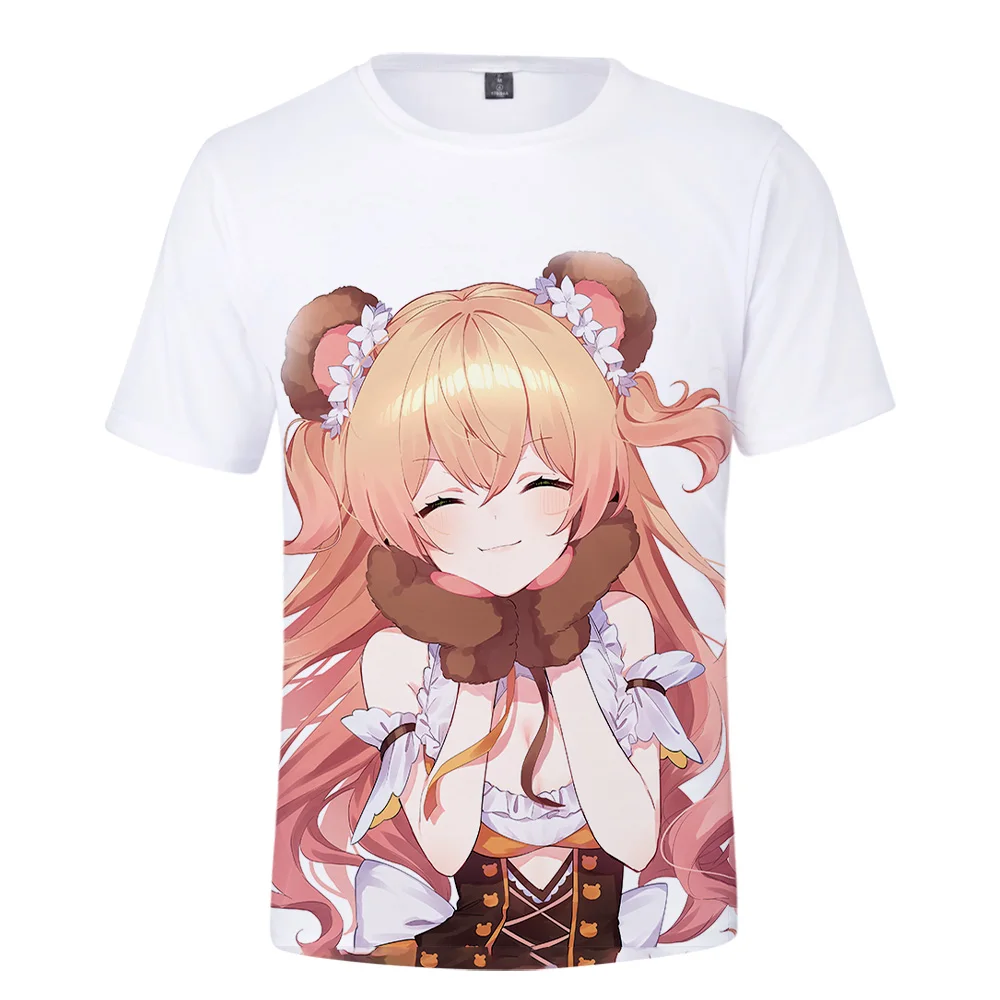 HOLOLIVE VTuber Momosuzu Nene 3D Printed Spring Summer Preppy Men/Women Street Clothes T-shirt Streetwear Kawaii style