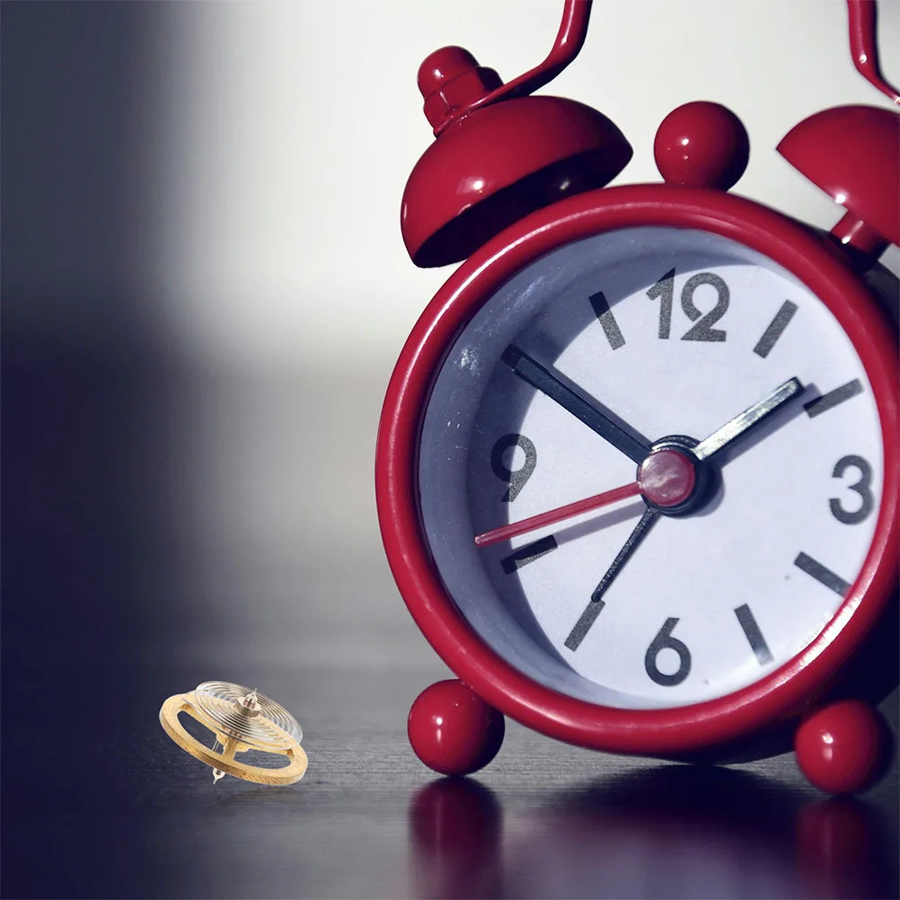 

2Pcs Vintage Clock Balance Wheel Assembly Durable Repair Parts Smooth Operation Precise Timekeeping Mechanism Accessories