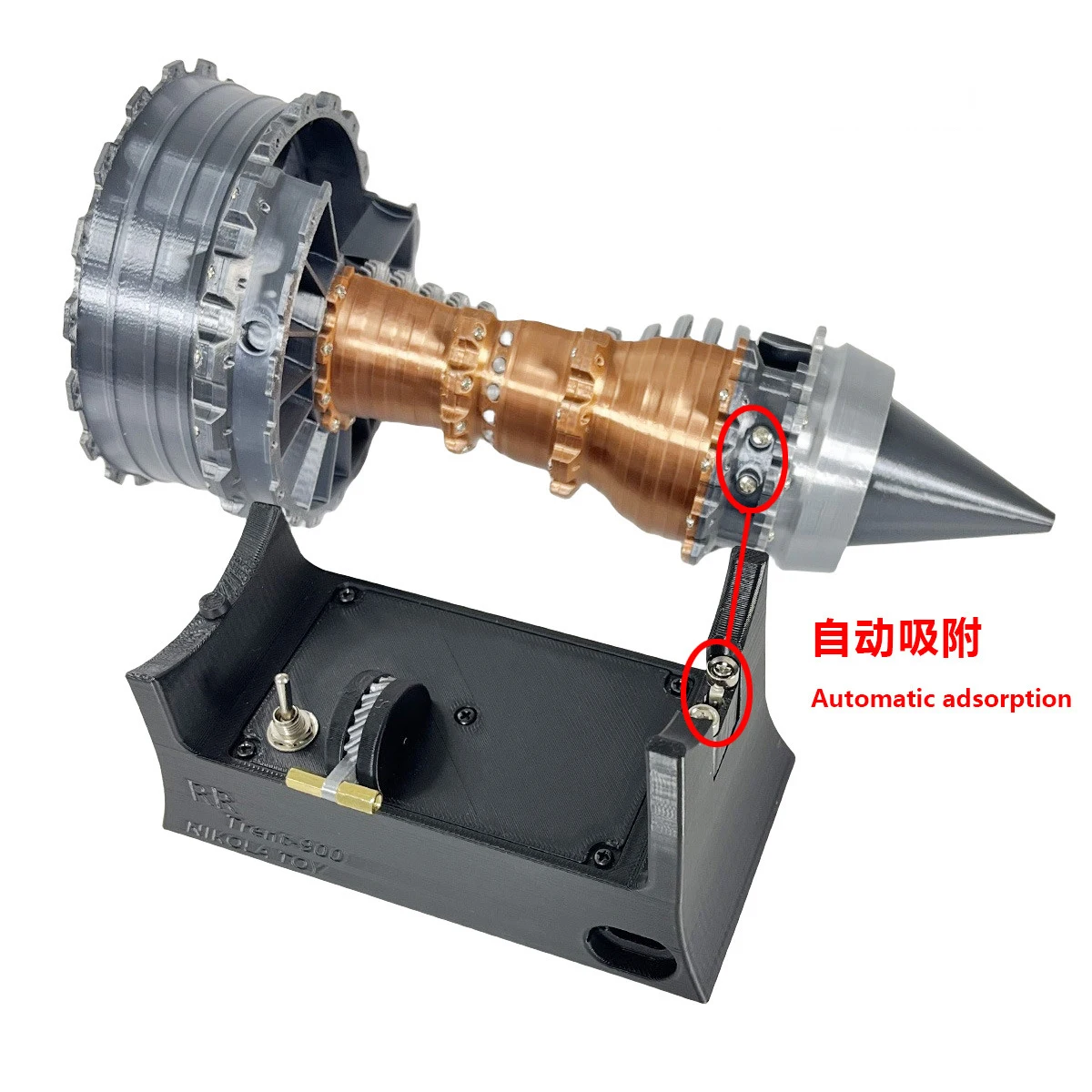 Flagship 25cm Small Rollo Turbofan Engine Model Engine Aero Engine Gift Collection