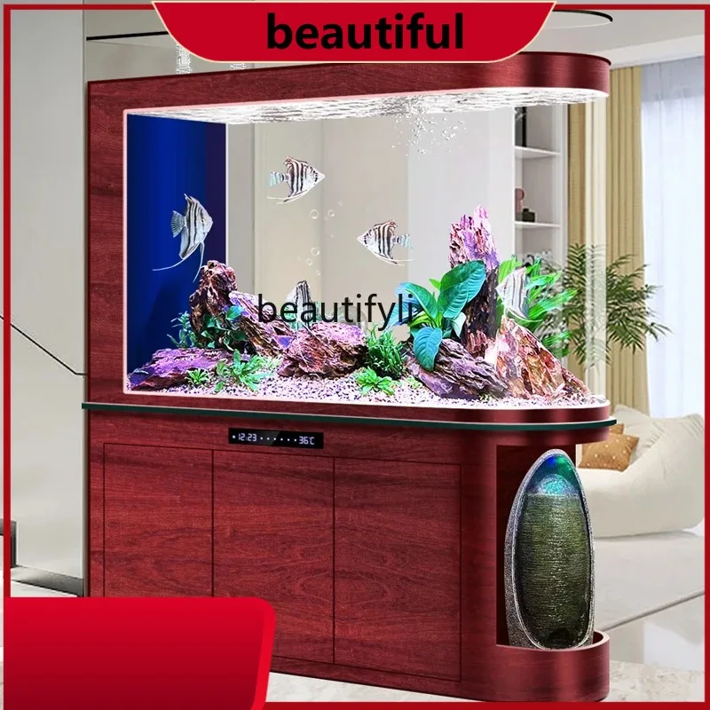 

Fish Tank Living Room Bottom Filter Medium and Large Entry Door Hallway Partition Fish Globe H H H
