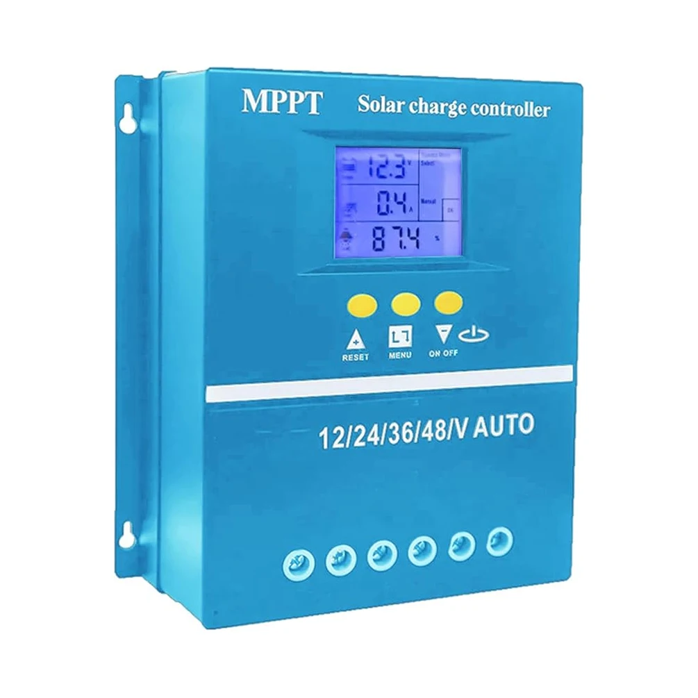 Auto Solar Panel Chargers Regulator 60A 80A 100A MPPT Charging Controller with LCD Display Efficient with LCD Display