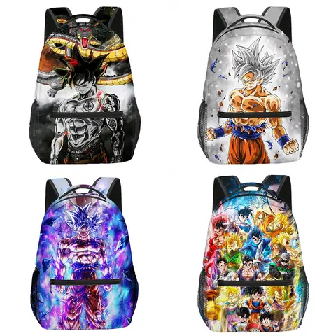 3D-tryckt Dragon Ball Ny tecknad Anime Grundskola och Gymnasium Väska Elev Ryggsäck Barn Pojke 6 best sales Goku-ryggsäck - №6